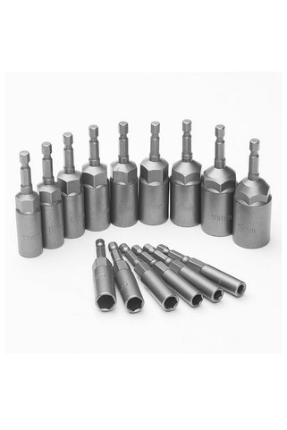 VIKTEC 15 Parça Bits Saplı Lokma Seti Matkap İçin (5,5 mm - 19 mm)
