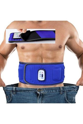 MACGON Mavi Yeni Nesil Elektrikli Titreşimli Kemeri Fitness Masajı Makinesi Kilo Vermek