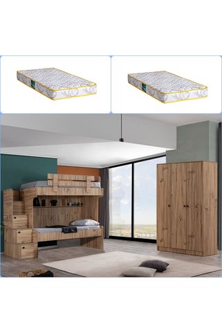 Setay Ranza, Viva 2li Ranza 3 Kapılı Dolap + 2 Comfort Yatak