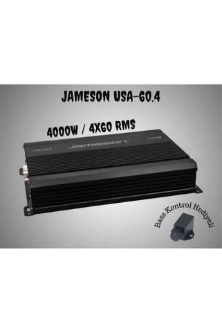 Jameson Usa-60.4 4 Kanal 4000w Oto Amfi 4x60rms BASS KONTROL HEDİYE CPR SOUND