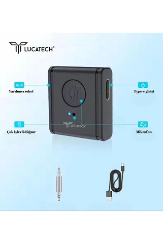 Lucatech Bluetooth AUX Araç Kiti — Redmi Note 11 Pro / Note 11 Pro+ / Note 11 (Akıllı Çip Teknolojisi)