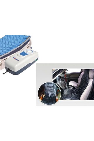 MEDİKALCİM Bası Yarası Olan Hastalar İçin Havalı Yatak + Isıtmalı Masaj Minderi HEDİYE Comfort Plus