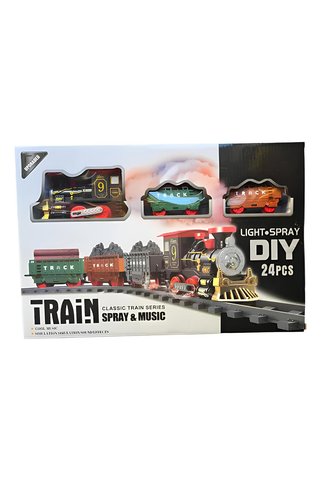Prlk toys Işıklı Klasik Buharlı Tren - 24 Parça