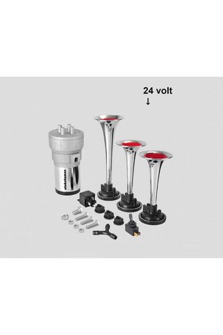 Seger 24volt Üç Krom Kaplama Melodili Korna 82KH24.000.03b