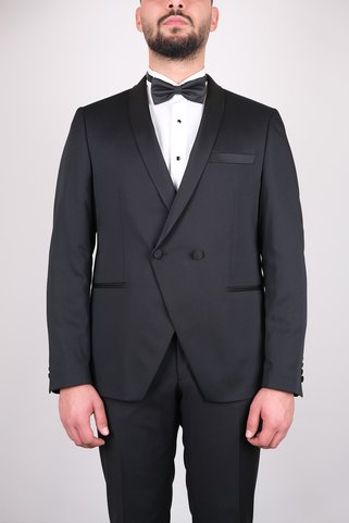 SERKAN SEVİNÇ Slim Fit Erkek Şal Yaka Orijinal Kruvaze Smokin