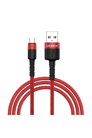 Lucatech USB Type-C Örgülü Hızlı Şarj Kablosu – Uzun Ömürlü Enerji Akışı