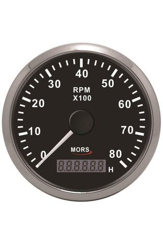 Mors Devir Göstergesi 8000 Rpm Siyah Çap:100mm Siyah 12-24v Kullanılır