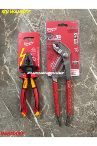 Milwaukee SET 180MM PENSE COBALT ÇELİK PENSE 250MM AYARLI PENSE 1000V 3İN 2Lİ