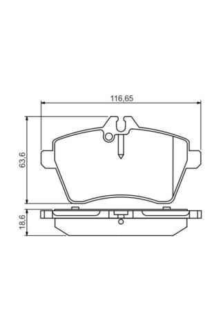 Bosch 0986495273 - FREN BALATASI ON MERCEDES W169 W245