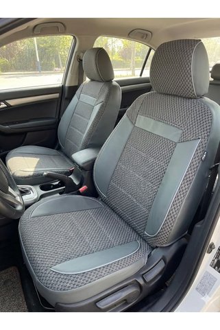 Vemaks Oto Aksesuar PAMUKLU TİCARİ ORTOPEDİK OTO KOLTUK KILIFI ÖN ARKA SET