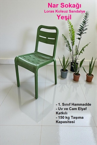 nar sokağı Loras Kolsuz Sandalye Bahçe, Balkon ve Cafe Sandalyesi
