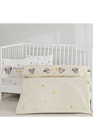 Taç Lisanslı Disney Minnie Mouse Dream Baby Pamuk Bebek Nevresim Takımı