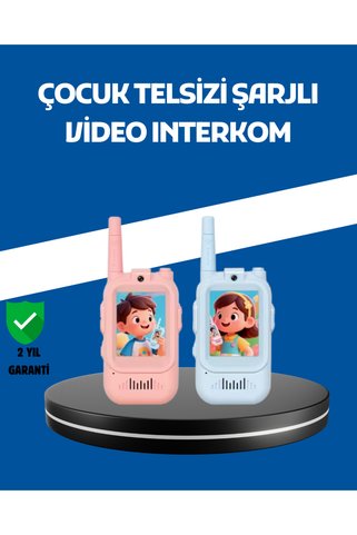 FAROUKİ grandor Çocuklar İçin Video Görüşmeli Walkie Talkie Uzun Mesafe İletişim