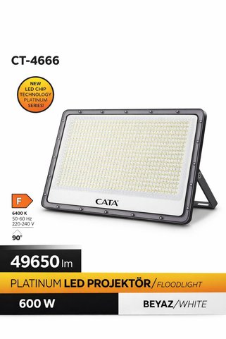 ATLT ATLANTİS 600W 49650 LÜMEN PLATINUM LED PROJEKTÖR 6400K BEYAZ IŞIK CT-4666