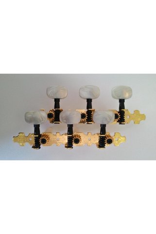 VALENCIA VCMH0150GD Klasik Gitar Burgusu (Gold) | Altın Kaplama - 3 Sağ 3 Sol - Şık Görünüm