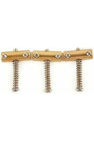 FENDER 0058544049 American Vintage Telecaster Pirinç Köprü Eşiği (3'lü Set) | Kompanse Edilmiş Piri