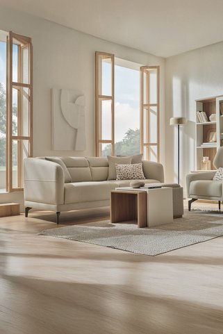 Enza Home Marsana Koltuk Takımı - Krem