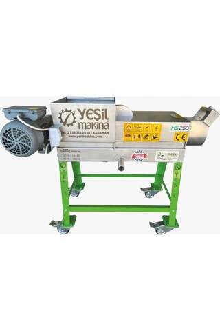 YEŞİL Makine Elektrikli Üzüm Sıkma Makinesi (Şıra Makinesi) HS-250