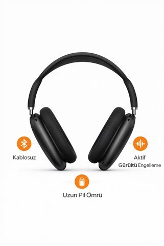 YK Design Bluetooth Kablosuz – Gürültü Önleyici – Mikrofonlu – Şarjlı Wireless Headphone