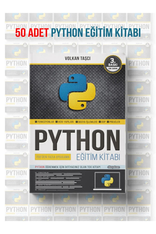 Dikeyeksen Yayıncılık Herkes için Python Eğitim Kitabı (50'li Set Toplu Alımlar için)