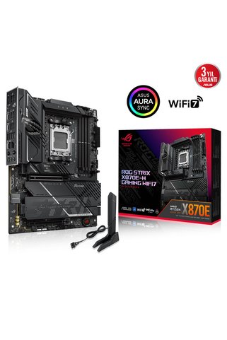 ASUS ROG STRIX X870E-H GAMING WIFI7, 4xDDR5, 4xM.2, DP, HDMI, Type-C, PCIe 5.0, Wi-Fi 7, Bluetooth v