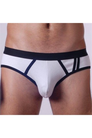 Hafif Giyim Erkek Beyaz Fantezi Giyim Biyeli Slip HF140506