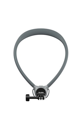 TELESIN Action Camera Neck Holder SE2.0, Aksiyon Kameralar için Esnek Boyun Askısı (Gri)