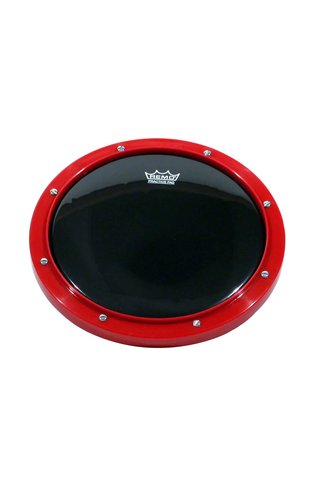 REMO RT-0010-58 Practice Pad Ambassador Ebony (10" Kırmızı) | Sert Yüzeyli Büyük Boy Ped