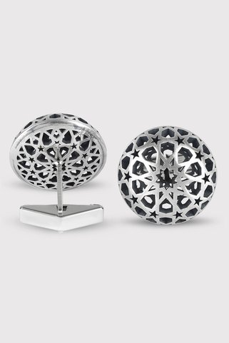 Hodja Jewellery Hidiv 925 Ayar Gümüş Kol Düğmesi