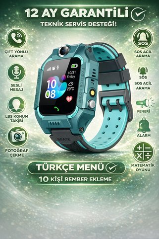 SMART BEST Y-10 Çocuk Konum Takipli Sim Kart Girişli Lbs Ve Sos Özellikli Akıllı Saat