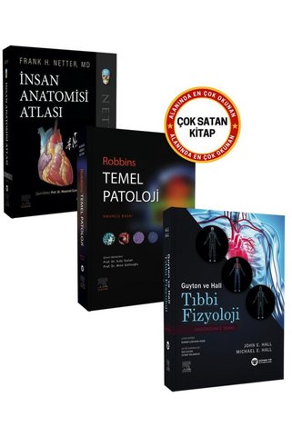 Güneş Tıp Kitabevleri Orijinal Netter + Robbins + Guyton Seti
