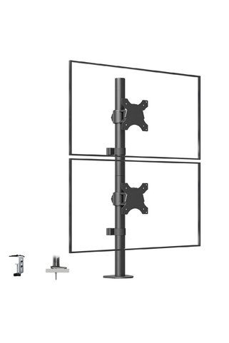 Coverzone Masa Üstü Çift Monitör Standı 15"-33" Uyumlu VESA Ayarlanabilir Yükseklik Kablo Yönetimi | Z002