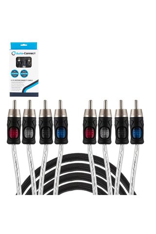 AUTO-CONNECT RCAL3554 Anfi Kablosu 4 Rca 4 Rca 5 Metre Bakır