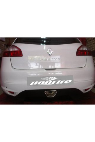 Lionfire Renault Megane Rs Egzoz Ucu difüzör Uyumlu Paslanmaz Krom