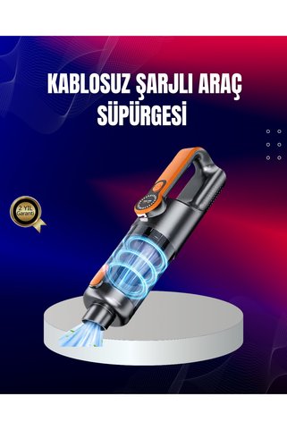 Lisinya Taşınabilir Şarjlı El Süpürgesi Çok Yönlü Temizlik 5 Başlıklı Numaratör Hediyeli -