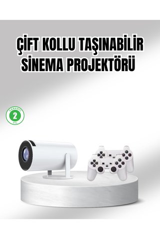 Artepieza co. Projeksiyon Cihazı 4K Destekli Kablosuz Bağlantılı Bluetooth 5.0 - Lisinya