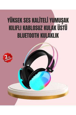Lisinya Düşük Gecikmeli Bluetooth 5.3 Gaming Kulaklık – RGB Işıklı -