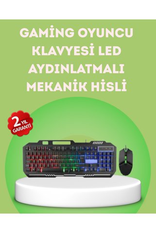 Lisinya Klavye ve Mouse Seti PG8018 – Dayanıklı Tuşlar, Hızlı Komut -