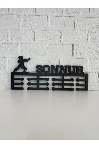 14 Design Kişiye Özel Karate Madalya Askısı - Kadın Figür