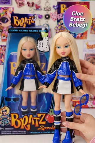 TOYFEST Bratz Scorchin Cloe Moda Bebek Moto Stil Kıyafet Aksesuar Platform Topuk Koleksiyon Oyuncak