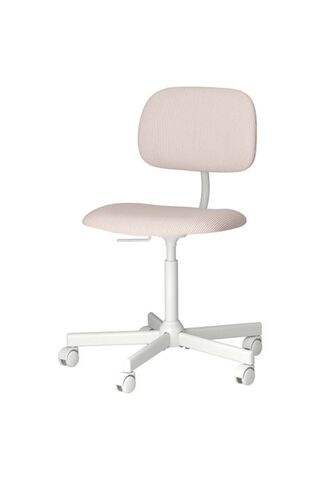 IKEA BLECKBERGET, Çalışma Sandalyesi, Klovsta Beyaz-Turuncu-Kahverengi