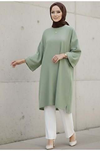 Salaş kol pamuklu tunik