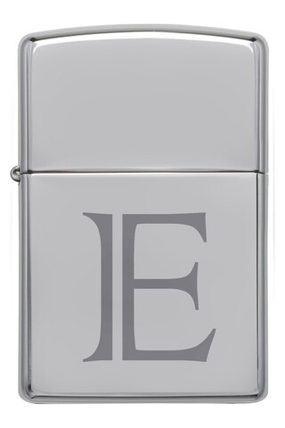 Zippo Çakmak E Harf Gümüş Gri