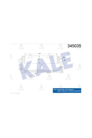 KALE Turbo Radyatörü Intercooler Master Iıı 10 2.3 Dcı
