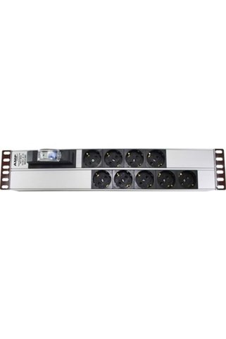 2U9LUPDU N192109 2U Rack Kabinet 19'' 9lı Şebeke W Otomatlı 1,5mt Kablolu Priz PDU