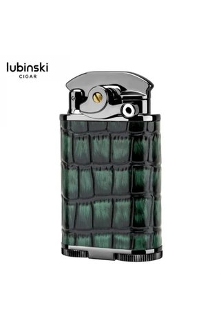 Lubinski DERİ KAPLAMA DELİCİLİ PURO ÇAKMAĞI GREEN