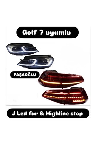 Bosch Golf 7 Led Far-ledstop Takım Golf 7.5 Led Stop Golf Highline Led Stop Kayan Sinyalli