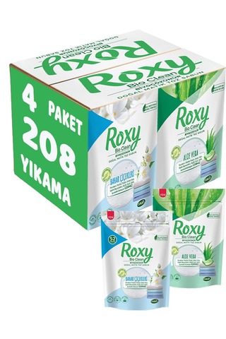 Dalan Roxy Bio Clean Sabun Tozu Karma Set 3.2+3.2Kg:6.4KG Bahar Çiçekleri+Aloe Vera (208 Yıkama)