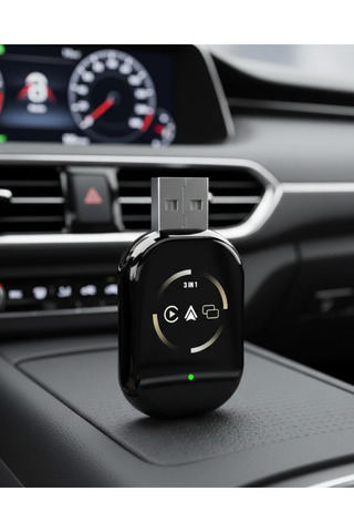 Asinya Kablosuz CarPlay Android Auto Adaptörü Otomatik Eşleşme - Lisinya