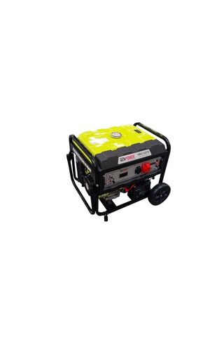GenPower GBG 110 TE Model 10,5 kVA Benzinli İpli Marşlı Tekerlekli Trifaze Portatif Jeneratör